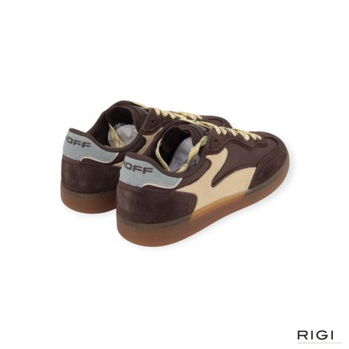 Hoff Park Chocolate sneaker in bruin suède met butterkleur voor dames en heren. 