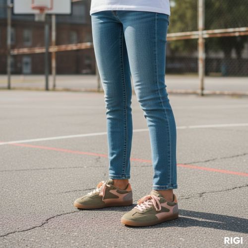 Hoff Park Crochet sneaker voor dames in kaki. Hoff Park Crochet sneaker voor dames in kaki.