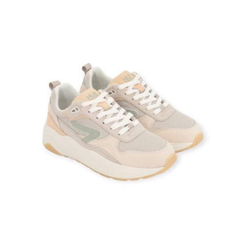 Hub Glide S43 sneaker voor dames in zand suède. Hub Glide S43 sneaker voor dames in zand suède.