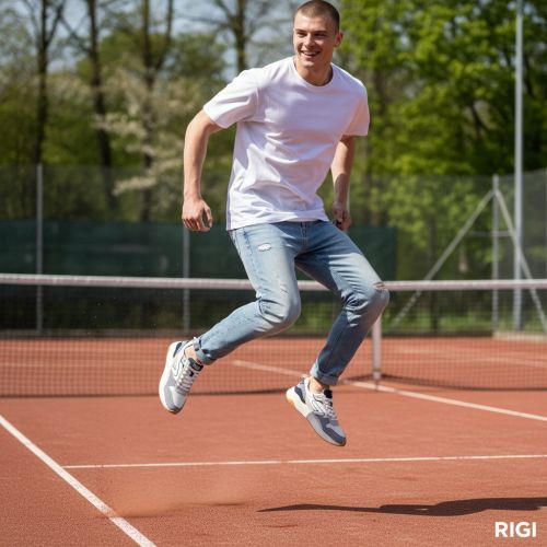 Hub Glide S43 sneaker voor heren in blauw suède.