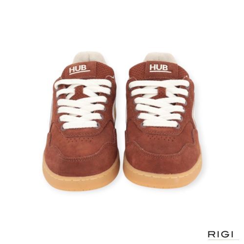 Hub Vancouver dames sneaker in cognac / brick kleur suede. Hub Vancouver dames sneaker in cognac / brick kleur suede.