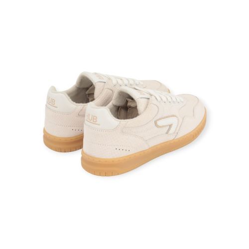 Hub Vancouver S52 sneaker voor dames in off wit suède. Hub Vancouver S52 sneaker voor dames in off wit suède.
