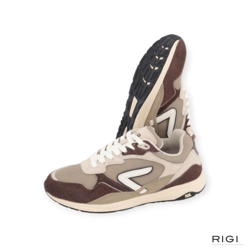 Hub Wave Pony dames sneaker in het licht bruin met bruin pony. Hub Wave Pony dames sneaker in het licht bruin met bruin pony.