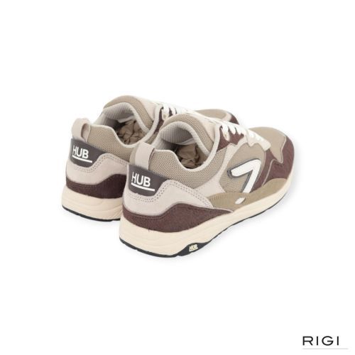 Hub Wave Pony dames sneaker in het licht bruin met bruin pony. Hub Wave Pony dames sneaker in het licht bruin met bruin pony.