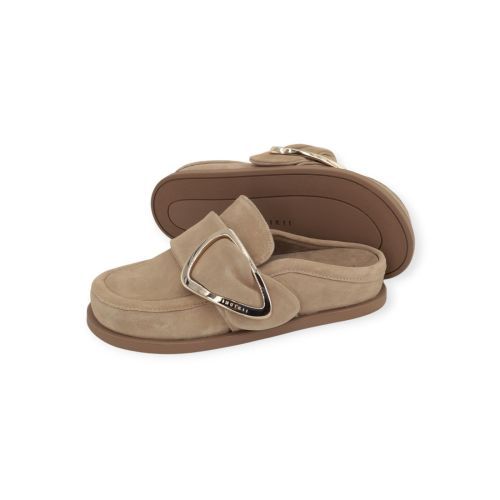 Inuikii Mule Soft muil in beige suède voor dames. Inuikii Mule Soft muil in beige suède voor dames.