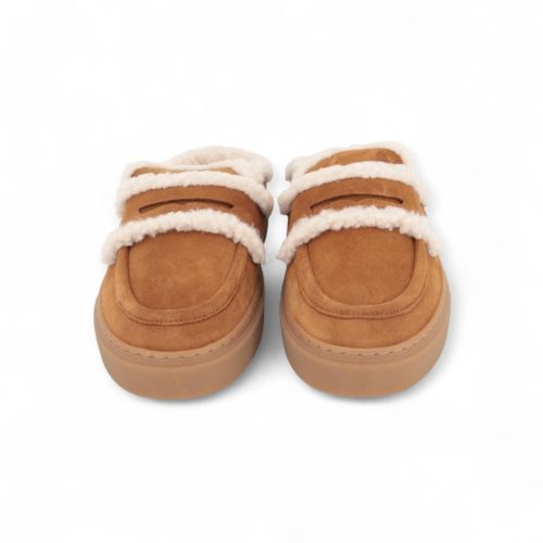 Inuikii Slipper - Muiltje  Cognac dames (Mule Wool 1004.017.0011.150 - Mule Wool 1004.017.0011.150) - Rigi
