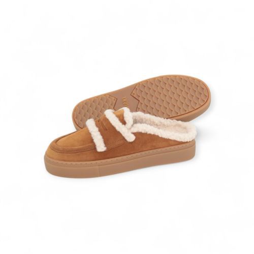 Inuikii Slipper - Muiltje  Cognac dames (Mule Wool 1004.017.0011.150 - Mule Wool 1004.017.0011.150) - Rigi