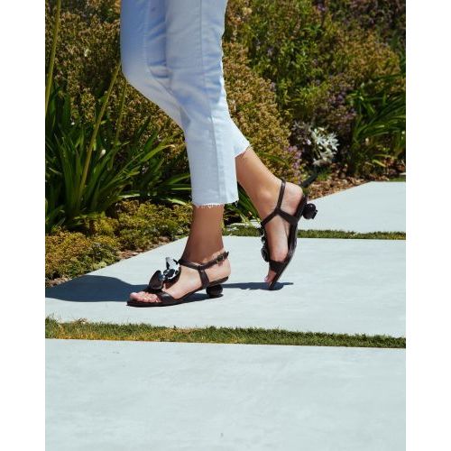 Jeannot sandaal in bruin leer voor dames.