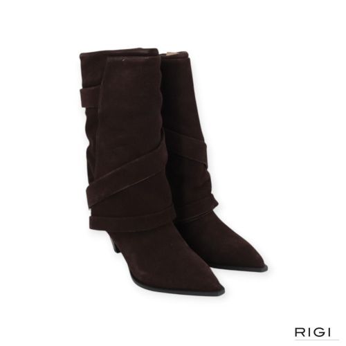 Jeannot BJ553B enkellaars in bruin suède voor dames. Jeannot BJ553B enkellaars in bruin suède voor dames.