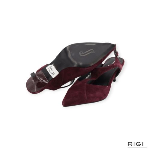 Jeannot BJ5672 pump in bordeaux suède voor dames. 