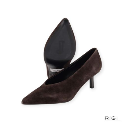 Jeannot BJ568B pump in bruin suède voor dames. Jeannot BJ568B pump in bruin suède voor dames.