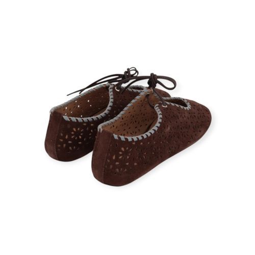 Jeida J84 ballerina voor dames in bruin suède. 