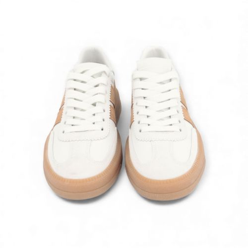 Kennel & Schmenger Box dames sneaker wit / cognac leer. Kennel & Schmenger Box dames sneaker wit / cognac leer.