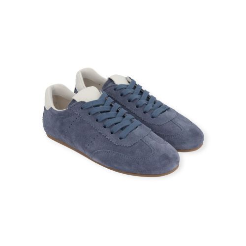 Kennel & Schmenger drop dames sneaker in jeans suede leer. Kennel & Schmenger drop dames sneaker in jeans suede leer.