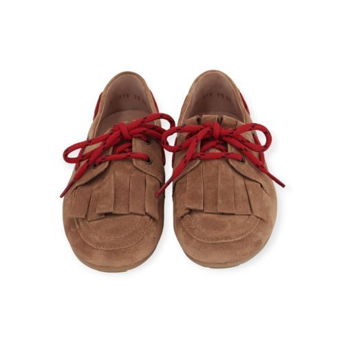 Kennel & Schmenger Drop mocassin in cognac suède voor dames. Kennel & Schmenger Drop mocassin in cognac suède voor dames.