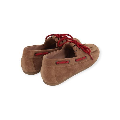 Kennel & Schmenger Drop mocassin in cognac suède voor dames. Kennel & Schmenger Drop mocassin in cognac suède voor dames.