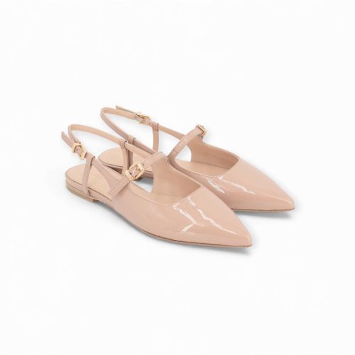 Kennel & Schmenger Greta dames ballerina in roze lak. Kennel & Schmenger Greta dames ballerina in roze lak.