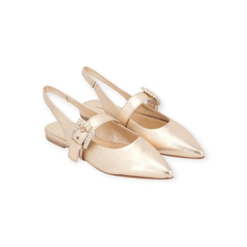 Kennel & Schmenger Greta ballerina in goud shining leer voor dames. 