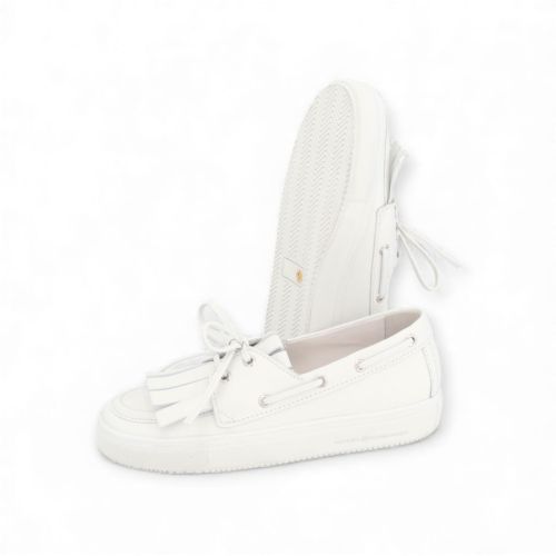 Kennel & Schmenger Leni dames mocassin / bootschoen in wit. Kennel & Schmenger Leni dames mocassin / bootschoen in wit.