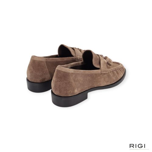 Kennel & Schmenger Mill 264100 mocassin voor dames in taupe suède. Kennel & Schmenger Mill 264100 mocassin voor dames in taupe suède.