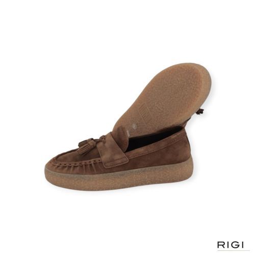 Kennel & Schmenger PIT 217108-0120 dames mocassin in bruin suede. Kennel & Schmenger PIT 217108-0120 dames mocassin in bruin suede.