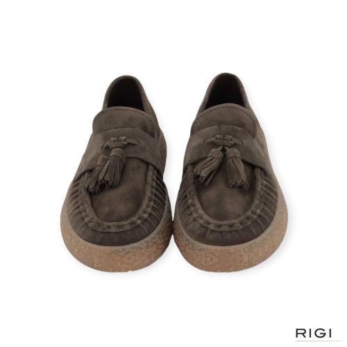 Kennel & Schmenger PIT 217108-0120 dames mocassin in kaki suede.