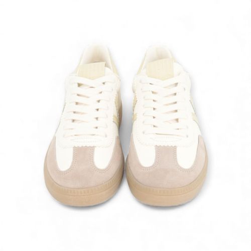 Kennel & Schmenger Pop dames sneaker off wit met licht geel. Kennel & Schmenger Pop dames sneaker off wit met licht geel.