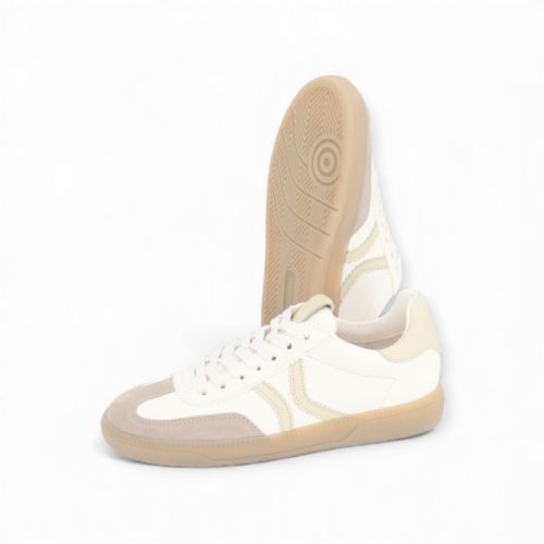 Kennel & Schmenger Pop dames sneaker off wit met licht geel. Kennel & Schmenger Pop dames sneaker off wit met licht geel.