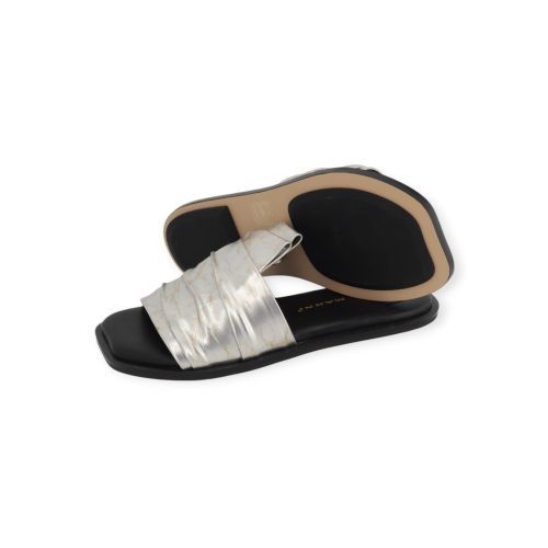 Lara Manni dames slipper in het goud leer.