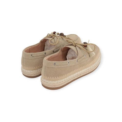 Lara Manni dames veter in het beige suede.