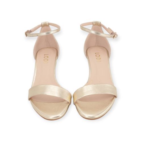 Lodi Jose sandaal in goud shining leer voor dames.