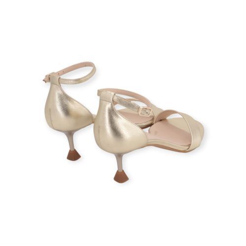 Lodi Jose sandaal in goud shining leer voor dames.