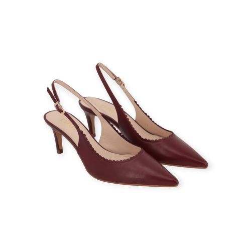 Lodi Noan pump in bordeaux leer voor dames.