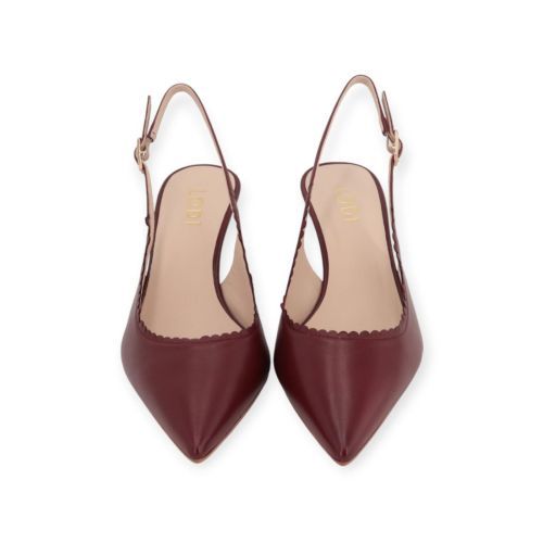 Lodi Noan pump in bordeaux leer voor dames.
