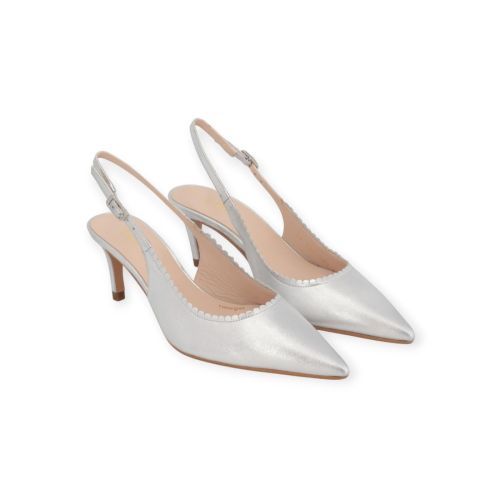 Lodi Noan pump in zilver shining leer voor dames. Lodi Noan pump in zilver shining leer voor dames.