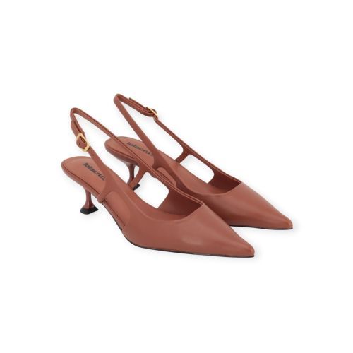 Lola Cruz Rhina Pump voor dames in cognac leer.