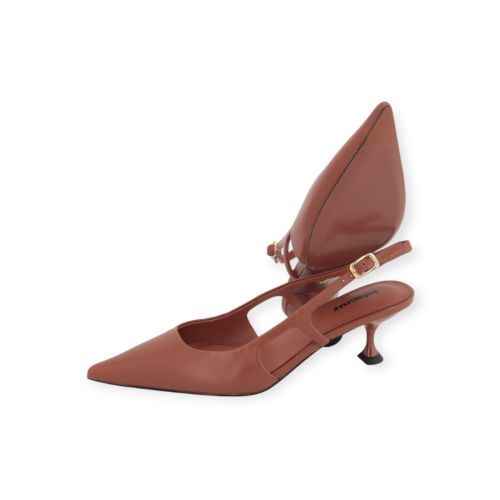 Lola Cruz Rhina Pump voor dames in cognac leer.