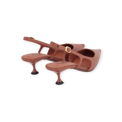 Lola Cruz Rhina Pump voor dames in cognac leer.