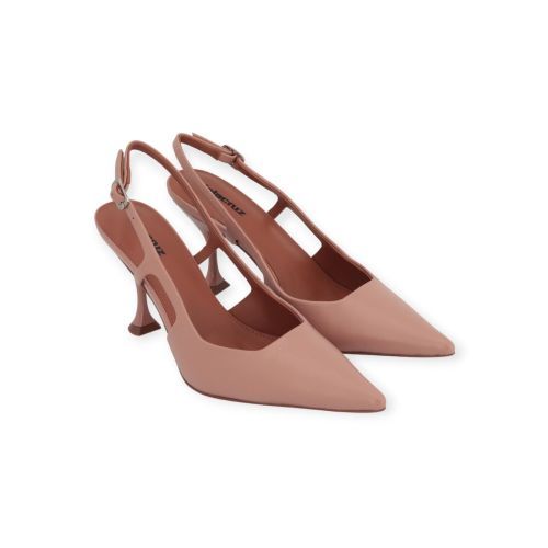 Lola Cruz Rhina dames slingback pump in het nude leer. Lola Cruz Rhina dames slingback pump in het nude leer.