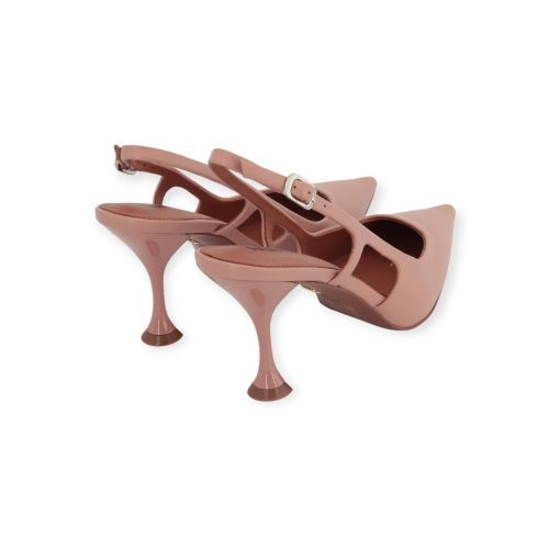 Lola Cruz Rhina dames slingback pump in het nude leer. Lola Cruz Rhina dames slingback pump in het nude leer.