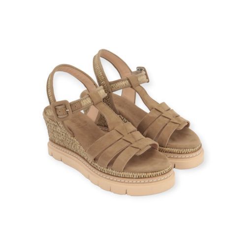 Luca Grossi dames sandaal in kaki suede. Luca Grossi dames sandaal in kaki suede.