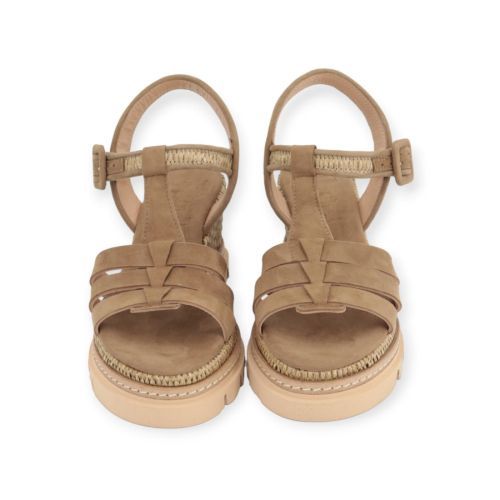 Luca Grossi dames sandaal in kaki suede. Luca Grossi dames sandaal in kaki suede.