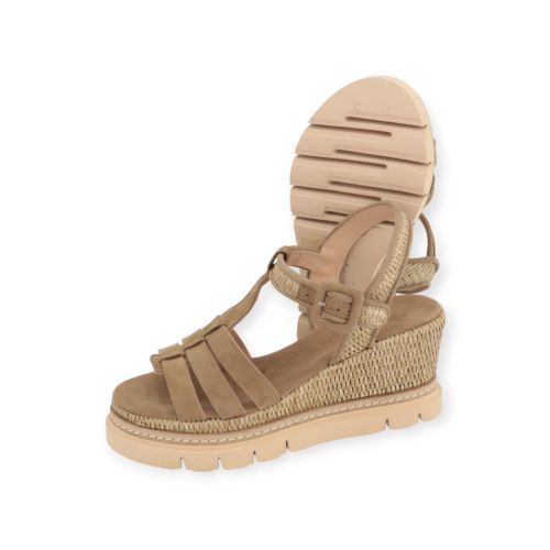 Luca Grossi dames sandaal in kaki suede. Luca Grossi dames sandaal in kaki suede.