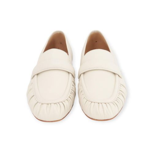 Luca Grossi dames mocassin in off wit leer.
