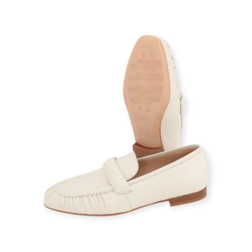 Luca Grossi dames mocassin in off wit leer.