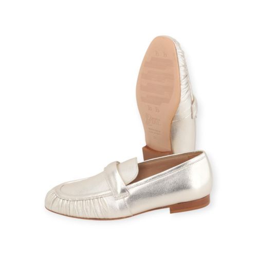 Luca Grossi dames mocassin in platino leer. Luca Grossi dames mocassin in platino leer.