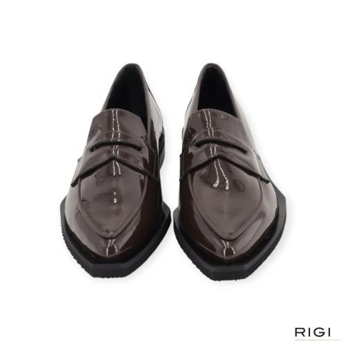 Luxury Brand Milano LBM1016 mocassin in bruin lakleer voor dames. 