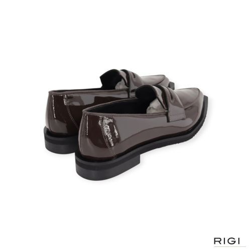Luxury Brand Milano LBM1016 mocassin in bruin lakleer voor dames. 