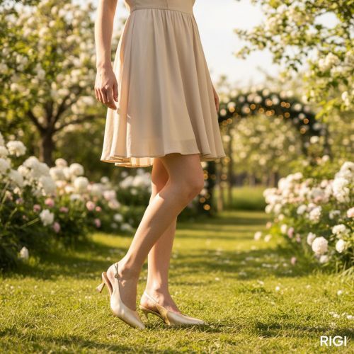 Luxury Brand Milano pump 2011 voor dames in goud.