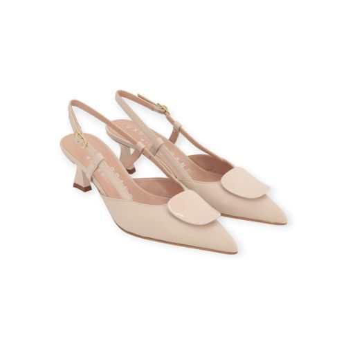 Luxury Brand Milano dames pump in beige leer.